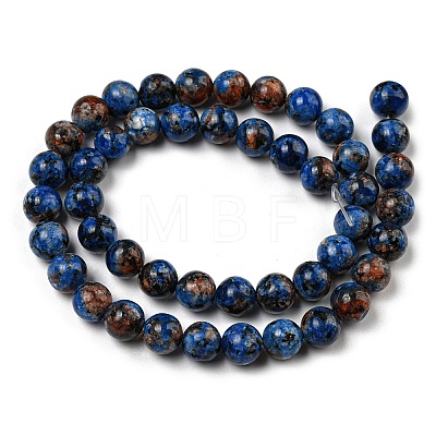 Natural Larvikite Beads Strands G-E443-A40-1