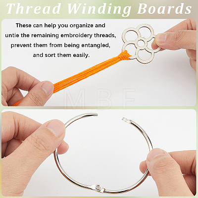 2 Bags Wood Thread Winding Boards AJEW-GF0011-68E-1