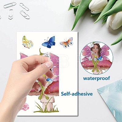 CRASPIRE 2 Sets 2 Styles Rectangle PVC Waterproof Wall Stickers DIY-CP0009-58-1