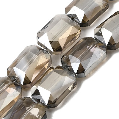Electroplated Glass Beads EGLA-H002-A-12-1