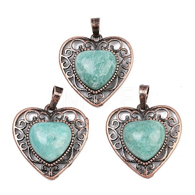 Natural Amazonite Pendants G-A315-04E-R-1