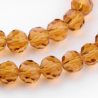 Transparent Glass Bead Strands GLAA-G013-10mm-65-1