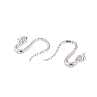 925 Sterling Silver Hoop Earrings Findings STER-B004-15P-1