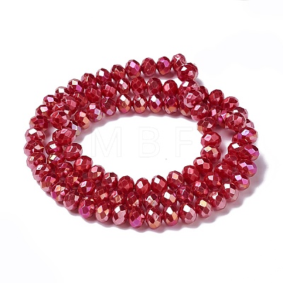 Opaque Glass Beads Strands GLAA-H022-01A-07-1