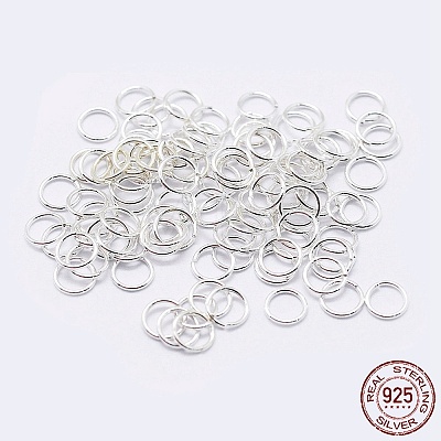 925 Sterling Silver Open Jump Rings X-STER-F036-02S-1x4mm-1