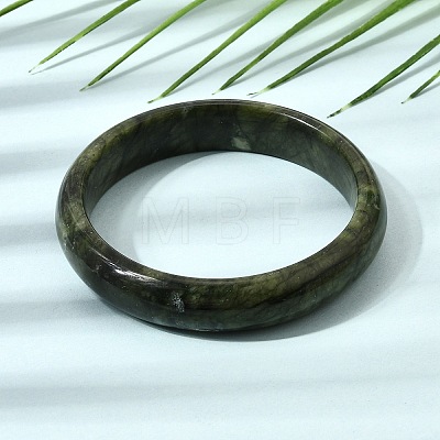 Natural Chinese Jade Southern Jade Bangles for Women BJEW-R296-06-1