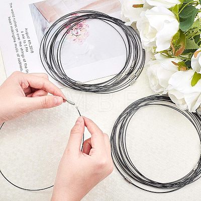 Unicraftale Stainless Steel Wire Necklace Cord DIY Jewelry Making TWIR-UN0001-03A-24-1