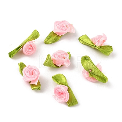 Polyester Rose Ornaments DIY-WH0308-242C-1
