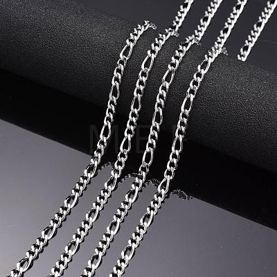 304 Stainless Steel Figaro Chains CHS-K001-82-1