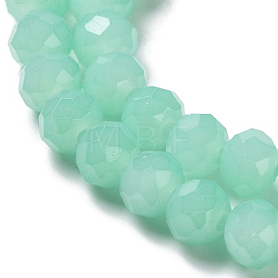 Baking Painted Imitation Jade Glass Bead Strands DGLA-A034-J10mm-A22-1