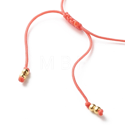 Heart and Evil Eye Acrylic Braided Bead Bracelet for Teen Girl Women BJEW-JB06997-05-1
