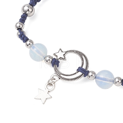 Alloy Star Charm Bracelets BJEW-JB13222-1