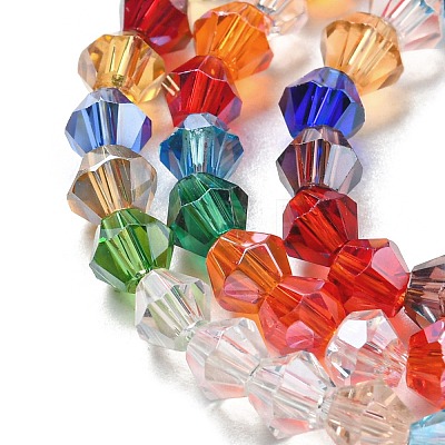 Transparent Electroplate Glass Beads Strands EGLA-A039-T2mm-A29-1