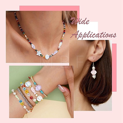 832Pcs 4 Colors Ocean Theme Transparent Acrylic Beads TACR-YW0003-39-1
