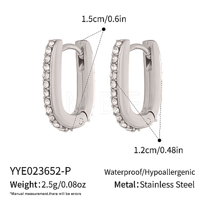 304 Stainless Steel Hoop Earrings for Women LS-KE4093-2-1