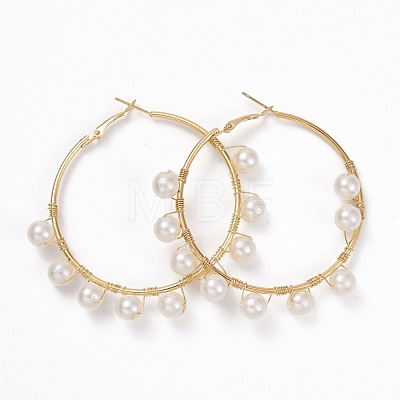 Star & Moon & Half Round Stud Earrings Set EJEW-D277-02G-1