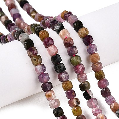 Natural Colorful Tourmaline Beads Strands G-N342-109B-1