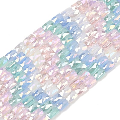 Electroplate Glass Beads Strands EGLA-D300-05-08-1