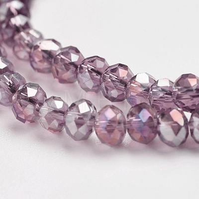 Electroplate Glass Beads Strands X-EGLA-D020-3x2mm-81-1