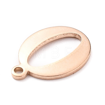 PVD Vacuum Plating  304 Stainless Steel Charms STAS-H112-O-RG-1