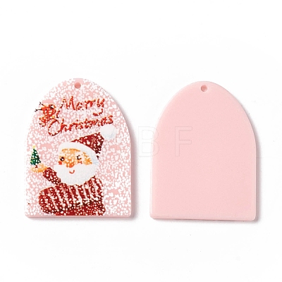 Christmas Translucent Printed Acrylic Pendants SACR-G019-B03-1