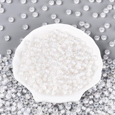 FGB Inside Colours Transparent Glass Seed Beads SEED-T009-01L-1