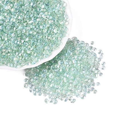 Transparent Electroplate Glass Beads EGLA-Q138-01D-1