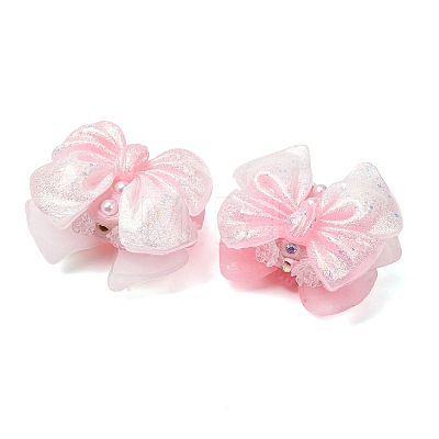 Luminous Opaque Resin & Rhinestone & Polymer Clay Beads RE-CBA1913-02H-1