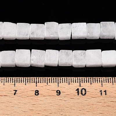 Natural White Jade Beads Strands G-T139-6x6-30A-1