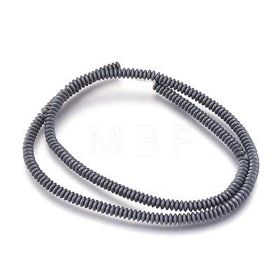 Non-magnetic Synthetic Hematite Beads Strands X-G-I208-03F-A-4x1mm-1