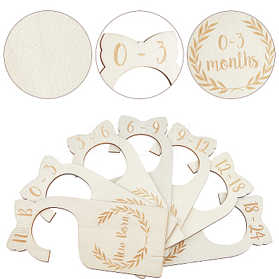 CRASPIRE 1 Set Wooden Baby Closet Divider WOOD-CP0001-08-1