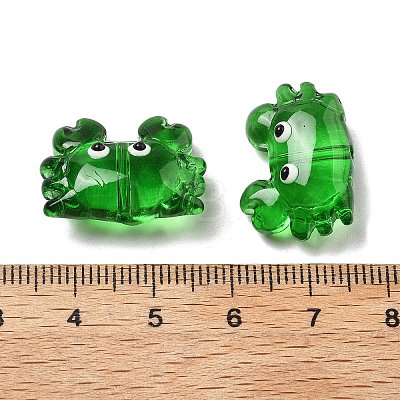 Transparent Glass Enamel Beads LAMP-V001-08A-1
