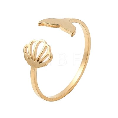 304 Stainless Steel Cuff Open Rings RJEW-H265-02G-1
