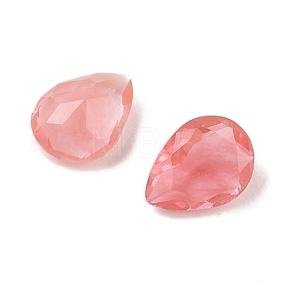 Cherry Quartz Glass Cabochons G-C146-01F-1