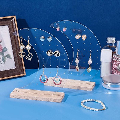 Acrylic Earring Display Stands EDIS-WH0006-40-1