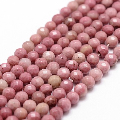 Natural Rhodonite Beads Strands G-G736-10-4mm-1