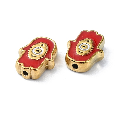Ion Plating(IP) 304 Stainless Steel Enamel Beads STAS-Q318-10A-1