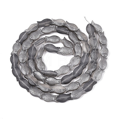 Frosted Glass Beads Strands GLAA-T023-40C-01-1