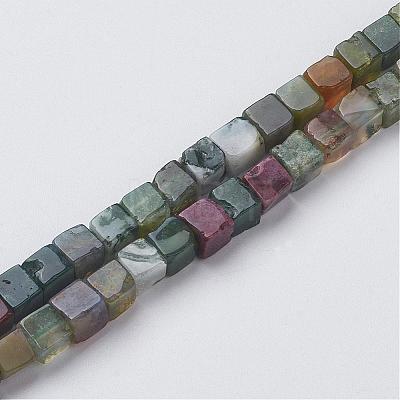 Natural Indian Agate Beads Strands G-G968-H08-1