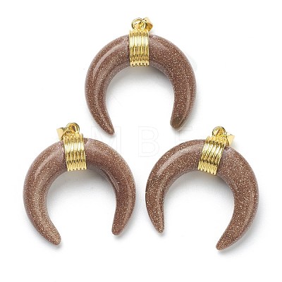 Synthetic Goldstone Pendants G-A017-14G-1