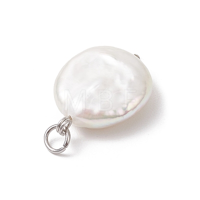 Natural Keshi Pearl Pendants PALLOY-JF04189-01-1