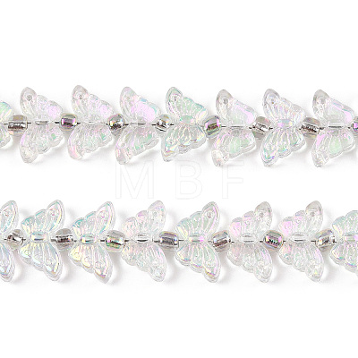 Electroplate Glass Beads Strands EGLA-N012-04P-1