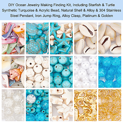  DIY Ocean Jewelry Making Finding Kit DIY-PH0013-77-1