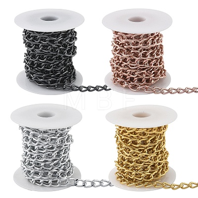 3m Aluminium Twisted Curb Chains CHA-YW0001-04S-1