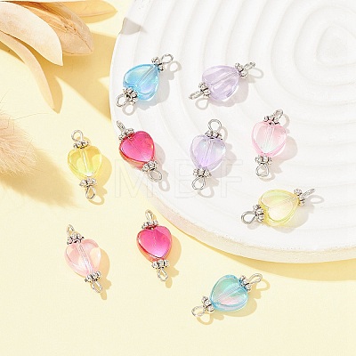 Transparent Acrylic Connector Charms PALLOY-YW0001-53-1