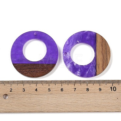 Resin & Wood Pendants WOOD-F015-14A-1