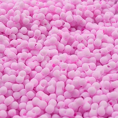 Macaron Color Opaque Frosted Glass Seed Beads SEED-K009-12B-05-1