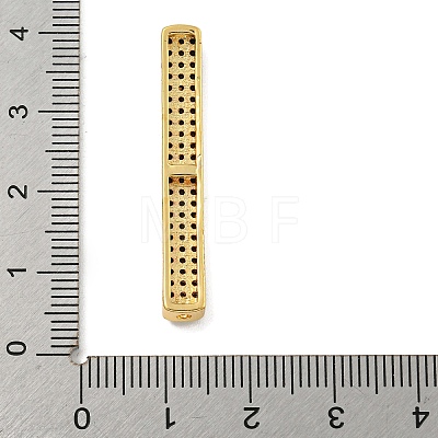 Brass Micro Pave Clear Cubic Zirconia Beads KK-G493-13G-02-1