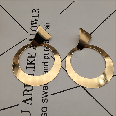 Iron Stud Dangle Earrings WGD53DC-01-1