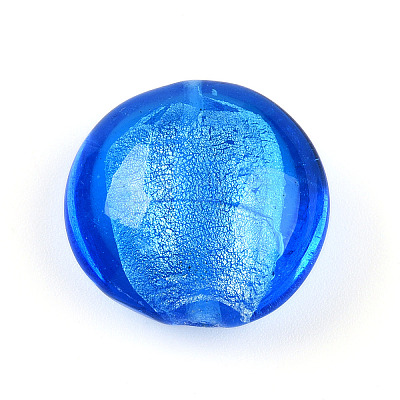 Handmade Silver Foil Glass Beads SLF20mmY-06-1